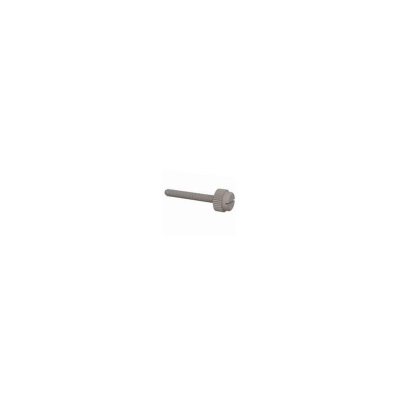 1 pcs : 090440087TEG - Screws & Fasteners Slotted Thumb Screw, 4-40 Thread, 7/8 Lg, Natural, Nylon