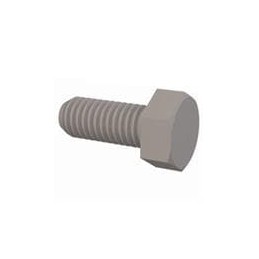 10 pcs : 50M050080J012 - Screws & Fasteners Hex Unslotted Bolt, M5 X .8 Thread, 12mm Lg, Natural, Nylon