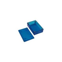 1 pcs : 1591XXMTBU - Enclosures, Boxes & Cases Translucent Blue Box 3.3x2.2x0.9' ABS