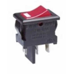 1 pcs - NKK Switches Illuminated SPST, On-Off Rocker Switch Panel Mount