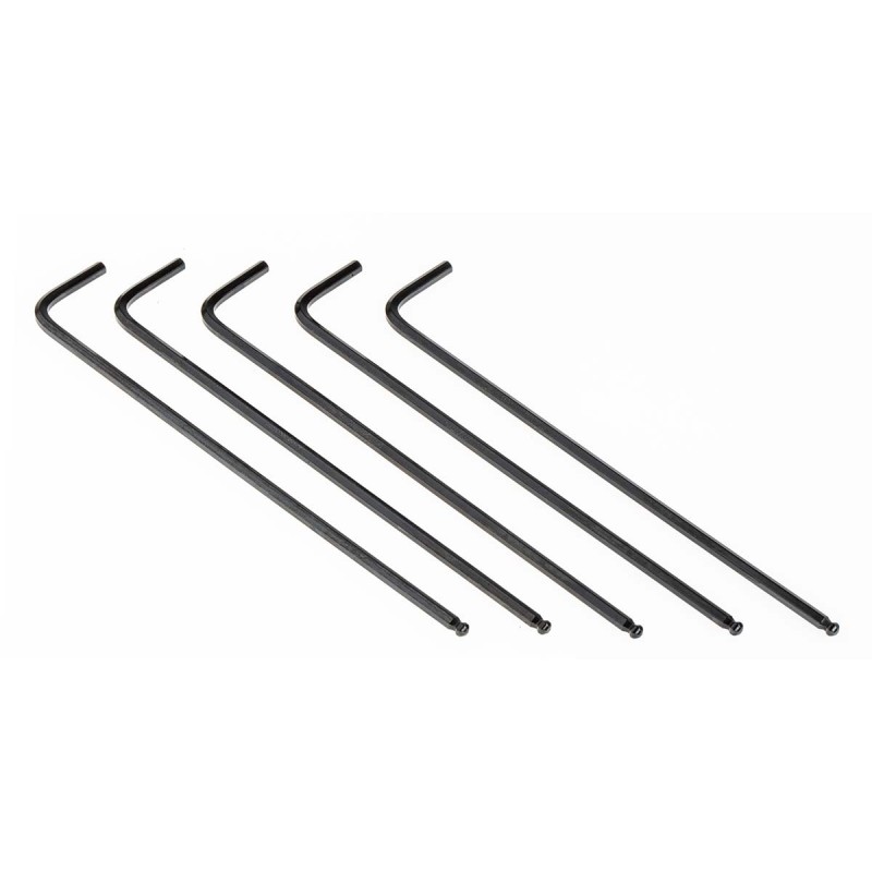 1 Pack of 5 - RS PRO 5 piece L Shape Metric Hex Key Set, 2.5mm