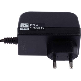 1 pcs - RS PRO 18W Plug-In AC/DC Adapter 12V dc Output, 1.5A Output