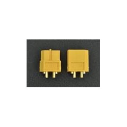 1 pcs : FIT0587 - DFRobot Accessories High Quality Gold Plated XT60 Male Female Bullet Connector