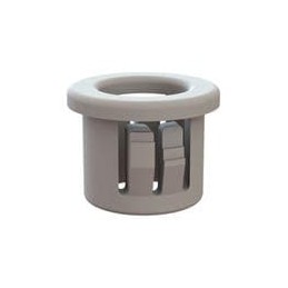 10 pcs : 22MP04375 - Grommets & Bushings Snap Bushing, .437 Hole, .312 ID, .406 Thick, Black,HS Nylon,.125 Panel,.531 OD