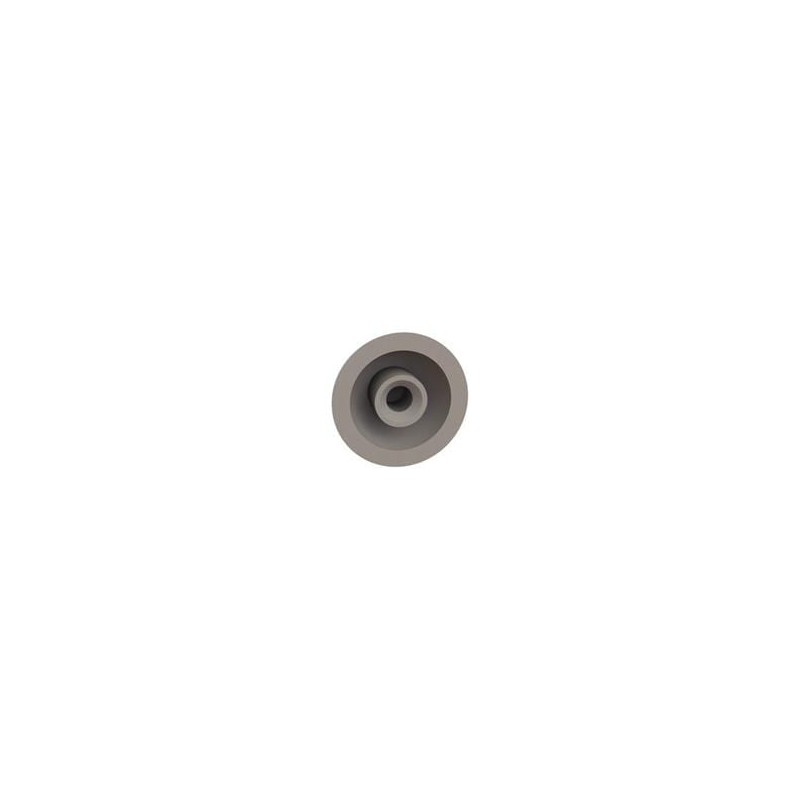 10 pcs : 27DM070 - Screws & Fasteners Female Dome Rivet, .203 Height, .438 OD, Natural, Nylon