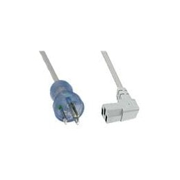 1 pcs : 240002-06 - AC Power Leads 8' CLEAR DETACHABLE