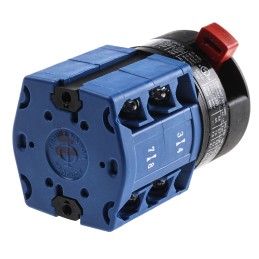 1 pcs - Kraus & Naimer, DP 3 Position 60° Double Throw Cam Switch, 20A