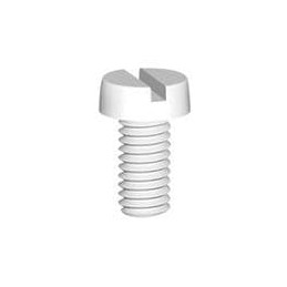 1 pcs : 50M040070D020 - Screws & Fasteners Cheese Slotted Screw, M4 X .7 Thread, 20MM Lg, Natural,Nylon