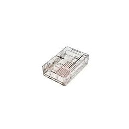 1 pcs : PS-11595-C - Enclosures for Single Board Computing Raspberry Pi Enclosure with Additional Cutouts Clear (1 X 2.4 X 3.6 I