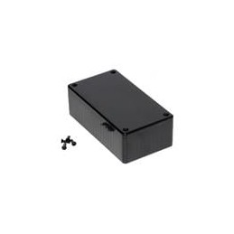 1 pcs : 1591CBK - Enclosures, Boxes & Cases Flame Retardant ABS 1.4x2.6x4.7' Black