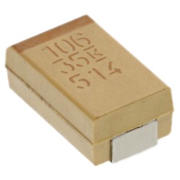 500 pcs - KEMET 10μF MnO2 Tantalum Capacitor 35V dc, T491 Series