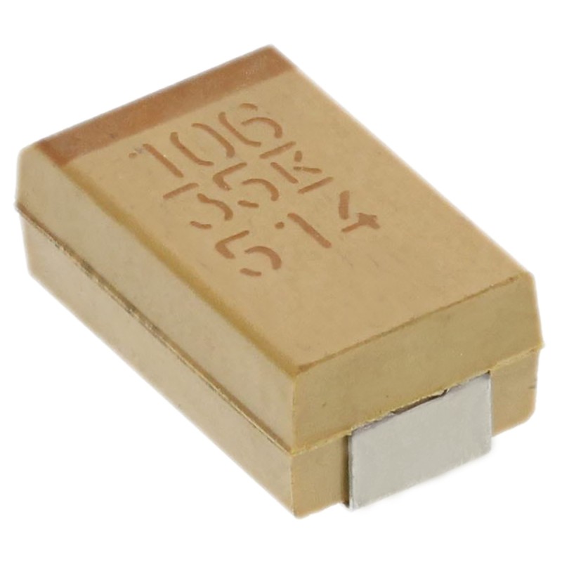 500 pcs - KEMET 10μF MnO2 Tantalum Capacitor 35V dc, T491 Series