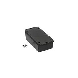 1 pcs : 1591XXCFLBK - Enclosures, Boxes & Cases FR ABS w/Flanged Lid 4.7x2.6x1.4' Black