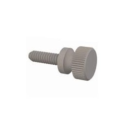 10 pcs : 090440037T - Screws & Fasteners Knurled Thumb Screw, 4-40 Thread, 3/8 Lg, Natural, Nylon