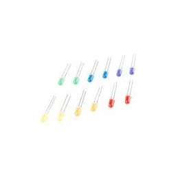 1 pcs : COM-12903 - SparkFun Accessories LED Rainbow Pack - 5mm PTH