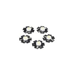 1 pcs : COM-13105 - SparkFun Accessories LED - 3W Aluminum PCB (5 Pack, Cool White)