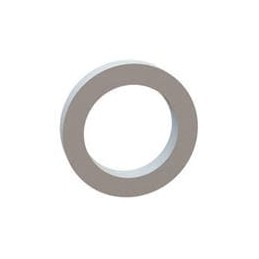 10 pcs : 17W07406 - Washers Flat Washer, .516 ID, .740 OD, .125 Thick, Natural, Nylon