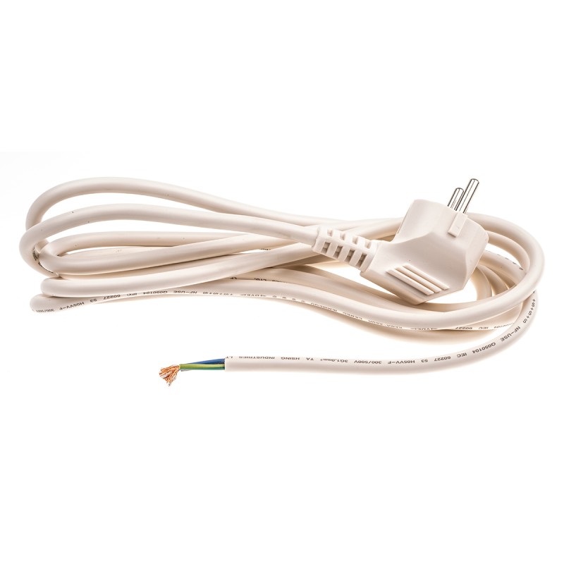 1 pcs - RS PRO Unterminated Type F German Plug Power Cord, 3m