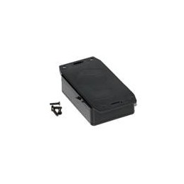 1 pcs : 1591MF2SBK - Enclosures, Boxes & Cases ABS w/Bottom Flange 3.3x2.2x0.8' Black