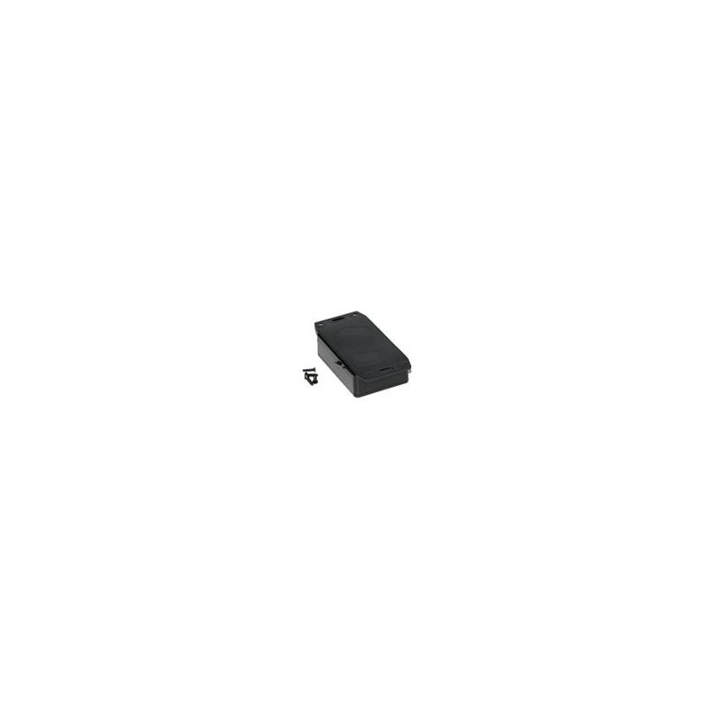 1 pcs : 1591MF2SBK - Enclosures, Boxes & Cases ABS w/Bottom Flange 3.3x2.2x0.8' Black