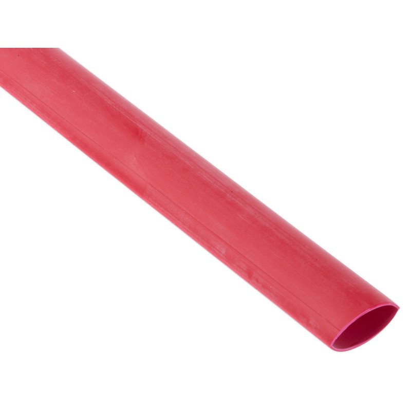 1 Bag of 1 - RS PRO Halogen Free Heat Shrink Tubing, Red 9.5mm Sleeve Dia. x 1.2m Length 2:1 Ratio