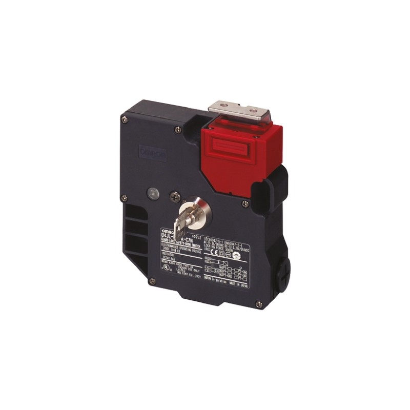 1 pcs - Omron D4JL Series Solenoid Interlock Switch, Power to Unlock, 24V dc
