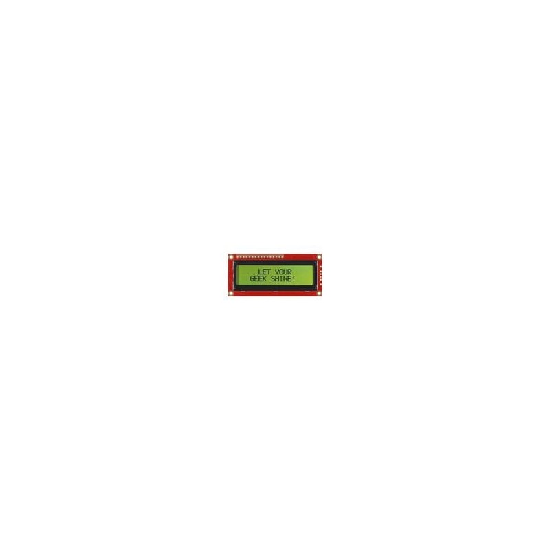 1 pcs : LCD-00255 - SparkFun Accessories Basic 16x2 Character LCD - Black on Green 5V