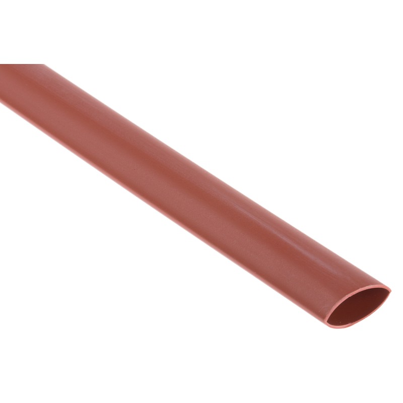 1 Bag of 1 - RS PRO Halogen Free Heat Shrink Tubing, Brown 9.5mm Sleeve Dia. x 1.2m Length 2:1 Ratio