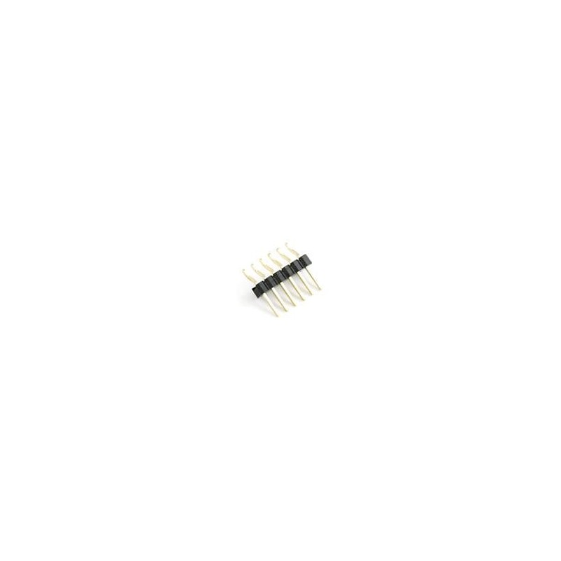 1 pcs : PRT-09015 - SparkFun Accessories Header - 6-pin Male SMD 0.1' Right Angle