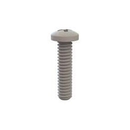 10 pcs : 010080PW025 - Screws & Fasteners Pan Phillips Screw, 0-80 Thread, 1/4 Lg, Natural, Nylon