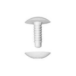 1 pcs : 8501150908VR - Screws & Fasteners SNAP FASTENER D15/L15 WHT