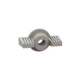 1 pcs : 0601024DECOWN - Screws & Fasteners Deco Wing Nut, 10-24 Thread, 7/16 Height, Natural, Nylon, 7/8 OD