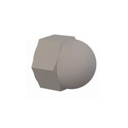 1 pcs : 05M080125CNB - Screws & Fasteners Cap Nut, M8 X 1.25 Thread, 15.0 Height, Black, Nylon, 13.0mm Across Flats