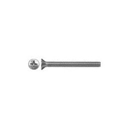1 pcs : 022520B200 - Screws & Fasteners 100 Slotted CSK Screw, 1/4-20 Thread, 2 Lg, Flat, Natural, Nylon