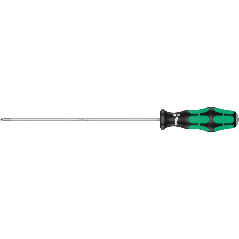 1 pcs - Wera Pozidriv Screwdriver, PZ1 Tip, 200 mm Blade, 298 mm Overall