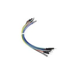 1 pcs : PRT-11709 - SparkFun Accessories Jumper Wires Premium 6in. M/M - 20 AWG (10 Pack)
