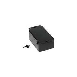 1 pcs : 1591LF2BK - Enclosures, Boxes & Cases ABS w/Bottom Flange 3.3x1.4x2.2' Black