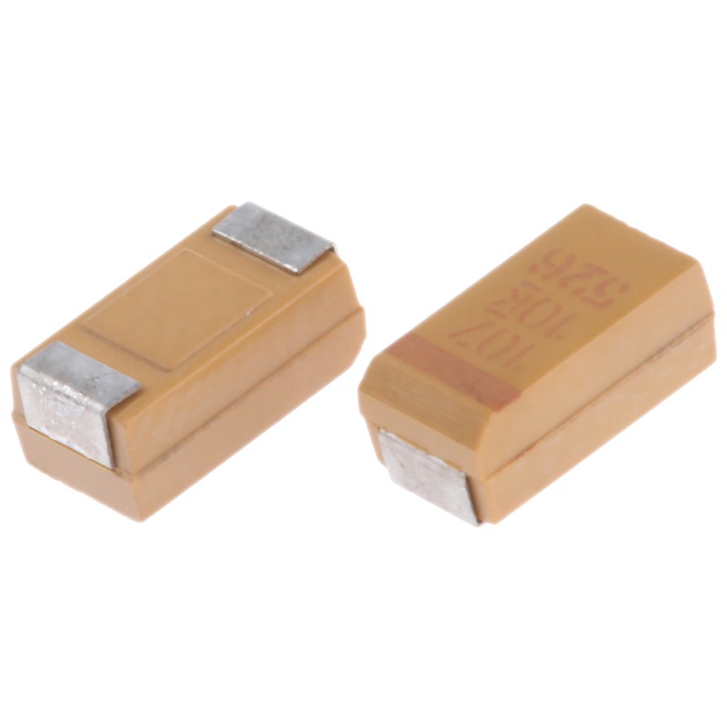 500 pcs - KEMET 100μF MnO2 Tantalum Capacitor 10V dc, T491 Series