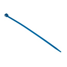 1 Pack of 100 - HellermannTyton Cable Tie, High Chemical Resistance, 201mm x 4.7 mm, Blue ETFE, Pk-100