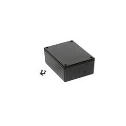1 pcs : 1591XXSBK - Enclosures, Boxes & Cases Flame Retardant ABS 4.3x3.2x1.6' Black