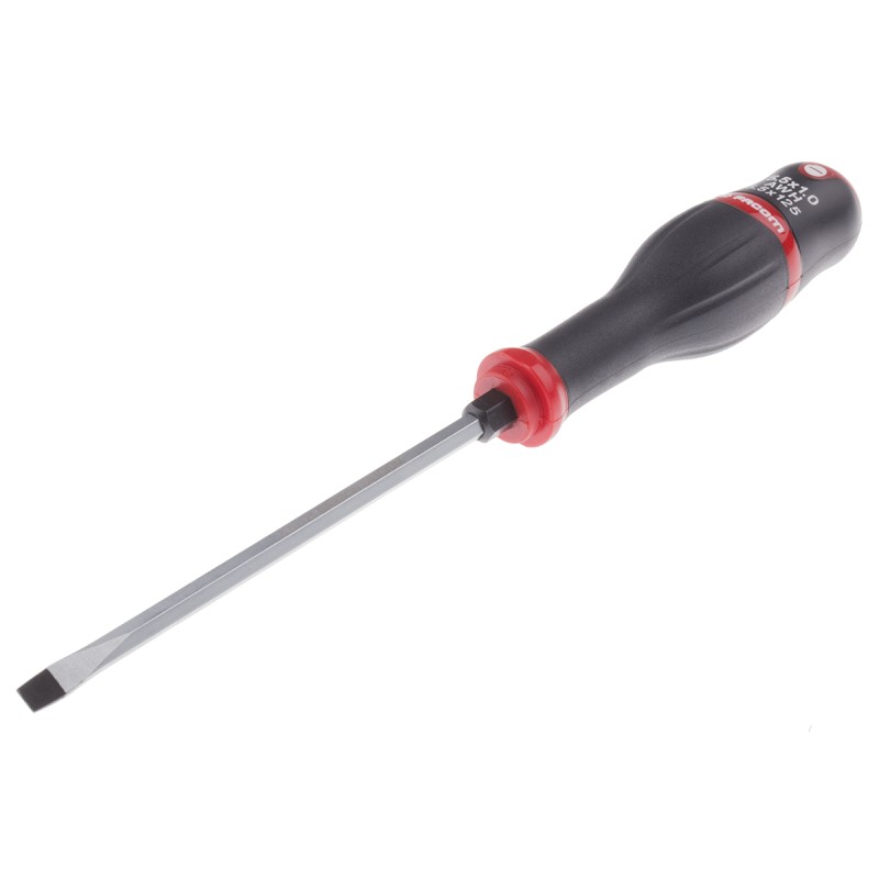 1 pcs - Facom Slotted Screwdriver, 5.5 x 1 mm Tip, 125 mm Blade, 234 mm Overall