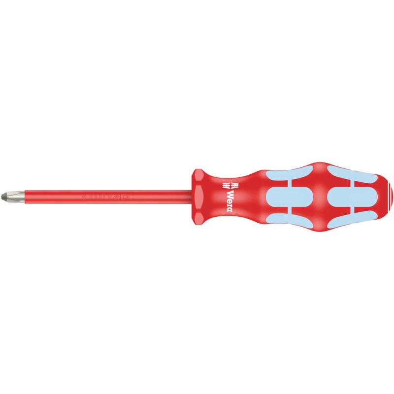 1 pcs - Wera Phillips Insulated Screwdriver, PH1 Tip, VDE/1000V