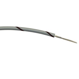 1 Reel of 100 M - RS PRO Black/Grey 0.22 mm² Hook Up Wire, 7/0.2 mm, 100m, PVC Insulation