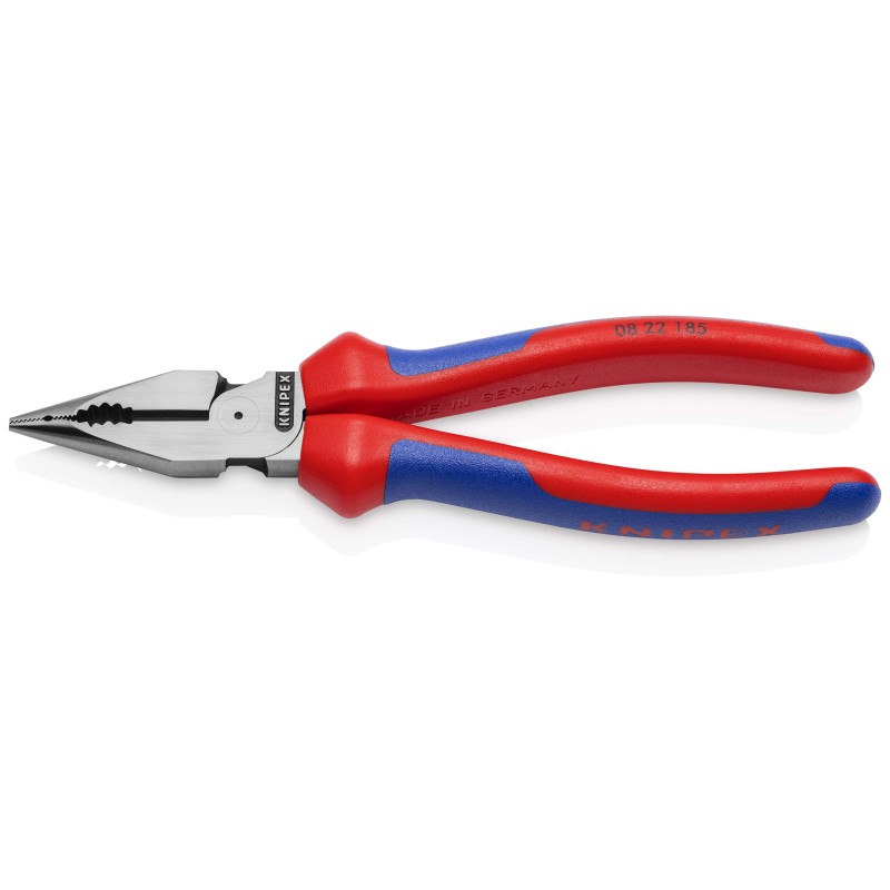 1 Box of 6 - Knipex 22 Combination Pliers, 185 mm Overall, Straight Tip
