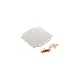 1 pcs : 1590ZGRP121PL - Enclosures, Boxes & Cases GalvanizedSteelPanel For 1590ZGRP121