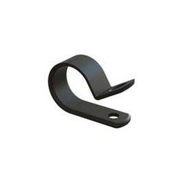 1 pcs : N-9B-BK - Cable Mounting & Accessories Clamp,Screw Mnt,Black,9/16 in Hold, Clamp,Screw Mount,Black