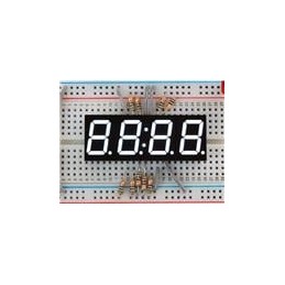 1 pcs : 1001 - Adafruit Accessories White 7-segment Clock Display