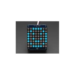1 pcs : 1052 - Adafruit Accessories Small 8x8 LED Matrix Blue w/I2C Backpack