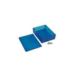 1 pcs : 1591XXGTBU - Enclosures, Boxes & Cases Translucent Blue Box 121x94x35mm ABS