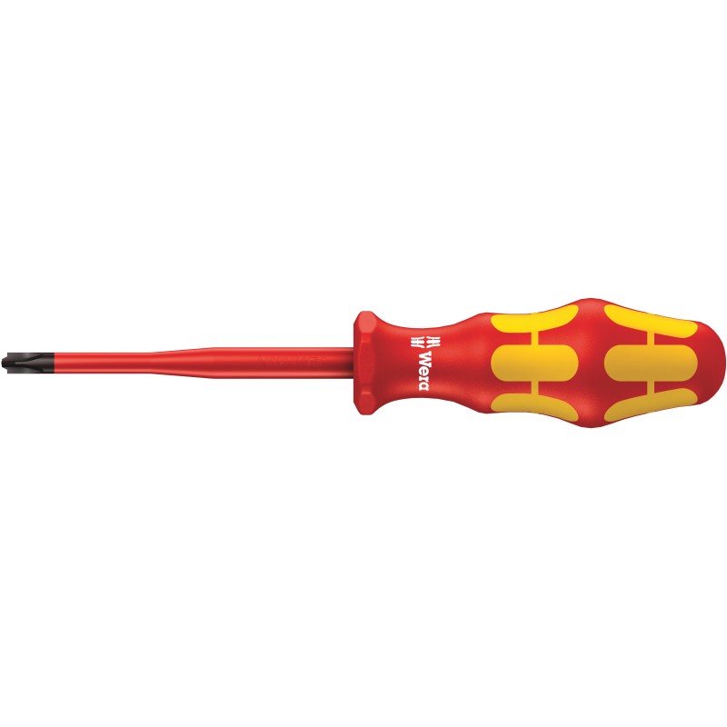 1 pcs - Wera Phillips Insulated Screwdriver, PH1 Tip, 80 mm Blade, VDE/1000V, 178 mm Overall